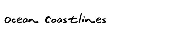 Ocean Coastlines font preview